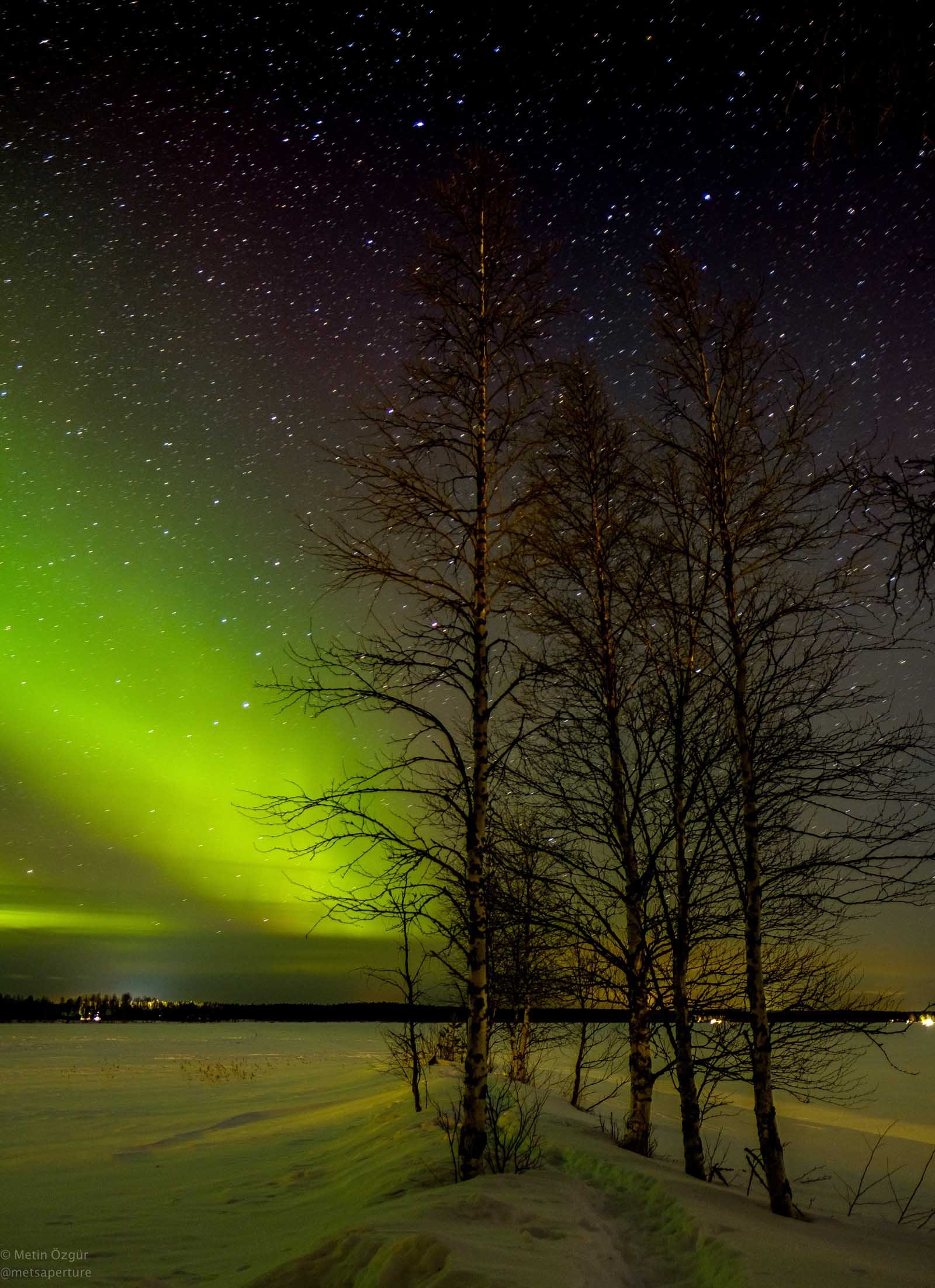 aurora borealis at Rovaniemi