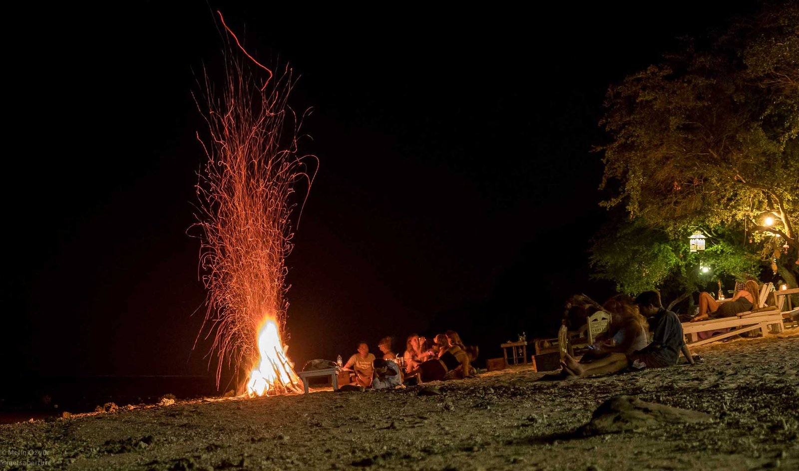 sparks on beach