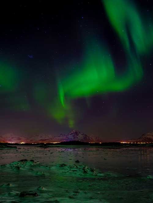 metsaperture lofoten leknes aurora borealis northern lights