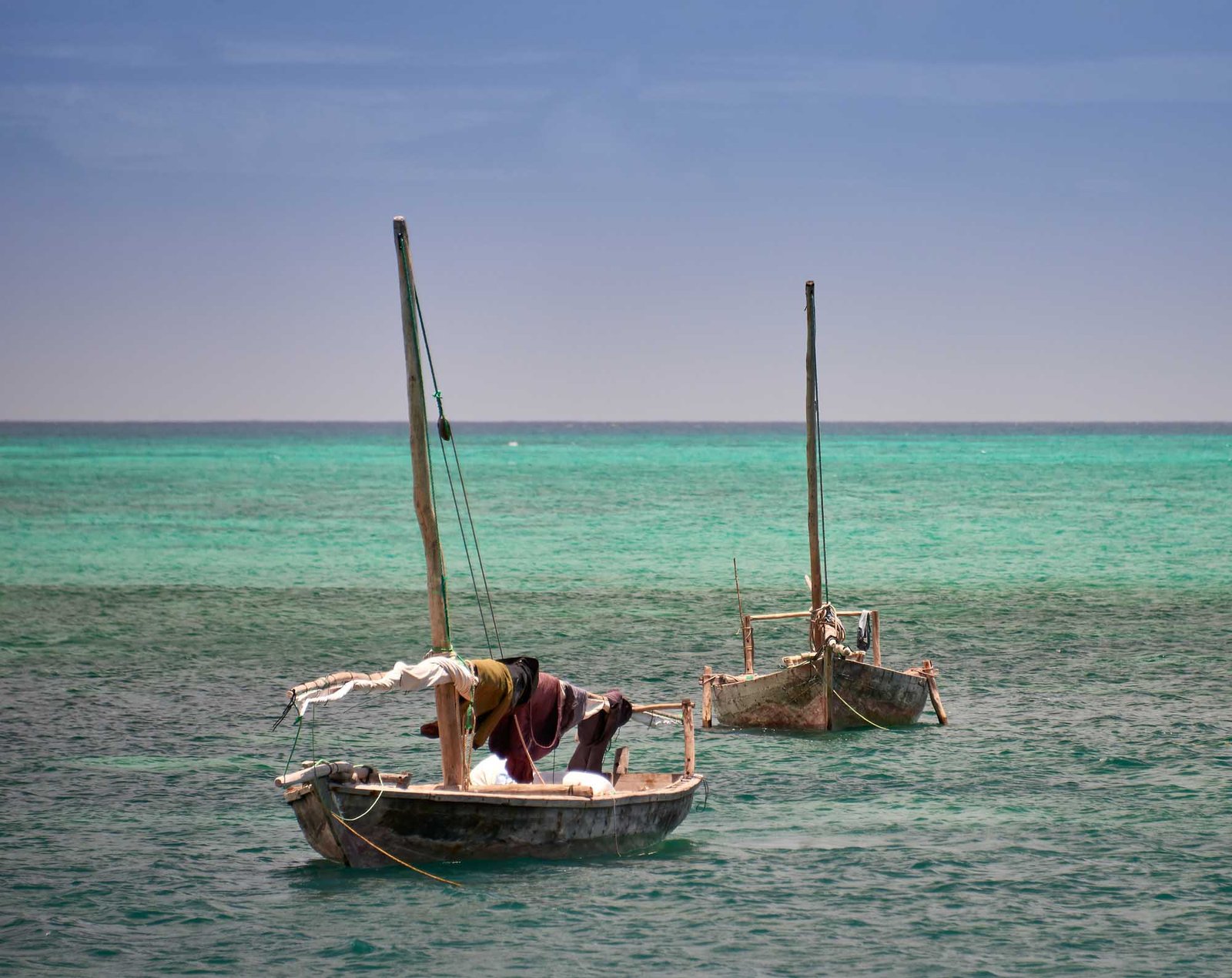 zanzibar nungwi beach fisher boats